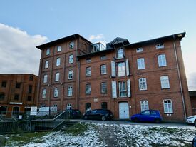 Wassermühle in Boizenburg die Außenmühle - Vorderansicht Mühle und Speicher daneben 2025