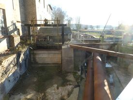 Wassermühle Warin - Wehr zur Turbine 2024