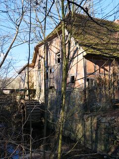 Wassermühle Vellahn die Bruchmühle - oberschlächtiges Wasserrad Westseite 2025