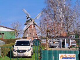 Windmühle Zepelin - Ansicht von ehemaliger Zufahrt zur Mühle 2025
