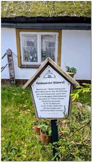 Büdnerei in Lichtenhagen -Infotafel mit Hofbeschreibung 2025