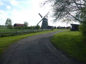 Windmühle Steinhagen - Ansicht von der Zufahrt 2024