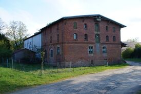 Motormühle in Krenzow - Ansicht der Mühle in ehemaliger Remise 2024