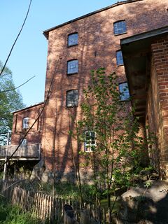 Wassermühle Kölln - Südwestgiebel hinter Turbinenhaus 2025