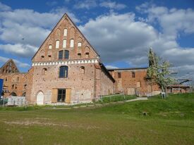 Wassermühle Bad Doberan - Backhausmühle - Westgiebel der Mühle 2025