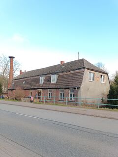 Wassermühle Belling - Ansicht Straßenseite mit Südgiebel 2024