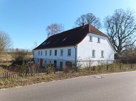 Wassermühle Glienke - Ansicht der Mühle von der Straße 2025