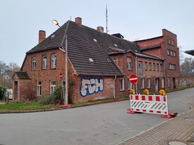Wassermühle Neubukow - Ansicht Wohn- und Mühlenteil vom Speicher 2025