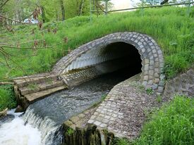 Wassermühle Ziethen - Auslauf aus Mühlteich 2024