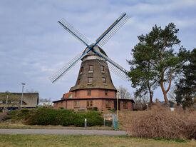 Windmühle Banzlow die Lewitzmühle - Ansicht der Mühle 2025