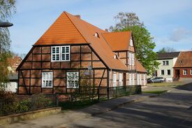 Wassermühle Goldberg - Ansicht aus Richtung Amtsgebäude/ Burg 2024