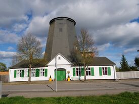 Windmühle Anklam die Schwedenmühle - Ansicht Straßenfront 2024