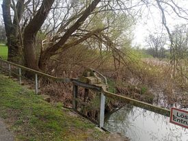 Wassermühle Klein Köthel - Mühlenteich mit Wehr 2024