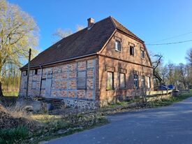 Wassermühle Roidin - Ansicht der Hofseite der Mühle Frühjahr 2025