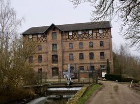 Wassermühle Gielow - Mühlengebäude von Süden 250221