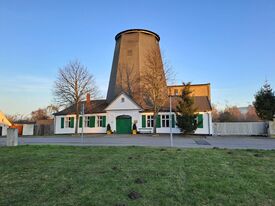 Windmühle Anklam die Schwedenmühle - Ansicht Mühle Straßenfront 2025