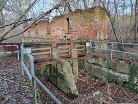 Wassermühle Wanzka - Ansicht Wehranlage 2025
