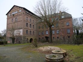 Wassermühle Gielow - Hofseite von Osten 250221