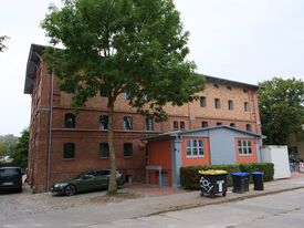 Wassermühle Neubrandenburg die Vierrademühle - Ansicht Silo Wirtschaftsgebäude Jahnstr.3 2025