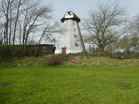 Windmühle 2 in Woldegk die Ehlertsche Mühle - Ansicht der Mühle zur Sanierung 2024