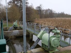 Wassermühle Gielow - Freiwehr an der Ableitung aus der Ostpeen 2025