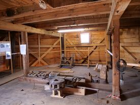 Windmühle Anklam die Schwedenmühle - Ausstellung Technikreste im Innern 2024