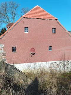 Wassermühle Lübberstorf Alte Mühle - Giebel Wasserseite 2025