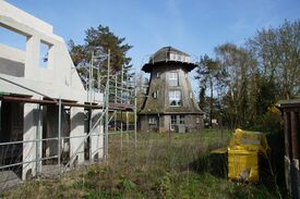 Windmühle Born die Darßer Mühle - starke Verbauung des Standortes 2025