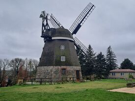 Windmühle 1 in Woldegk die Museumsmühle - Blick auf die Umgebung 2025