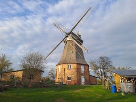 Windmühle Altkalen - Ansicht auf Mühle 2025