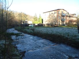 Wassermühle Moidentin - Ansicht Wallensteingraben zur Fischaufstiegsanlage umgebaut 2024