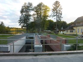 Wassermühle Fleeth - Gerinne für Wasserrad 2015