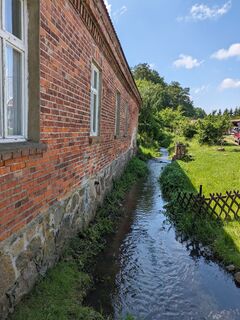 Wassermühle Zippelow - Ansicht nach Abriß Wasserrad 2024